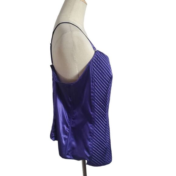 Susan Lucci Royal Blue Corset Quilted Top NWT - Picture 2 of 5